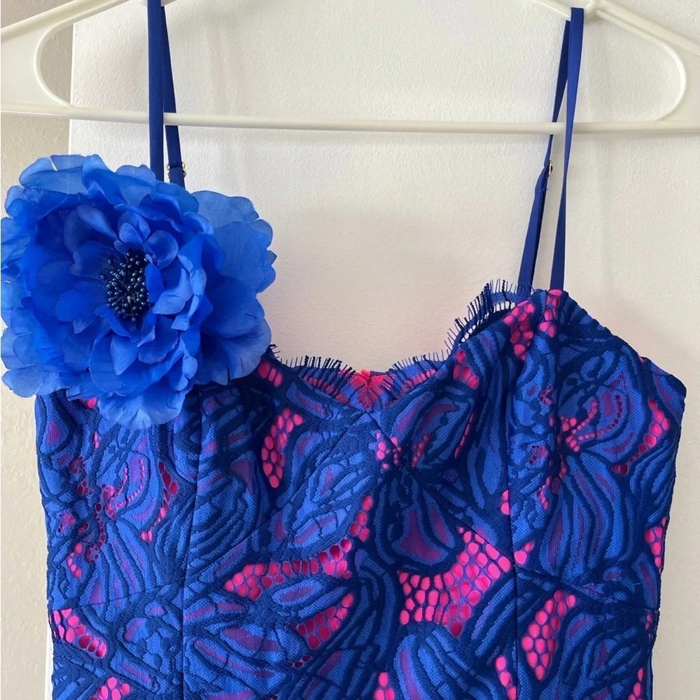 NWT Lilly Pulitzer Camella Orchid Lace A Line Dress - Picture 4 of 12